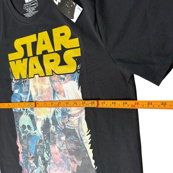 Star Wars Graphic T-Shirt Men’s M Black Lucasfilm Official Vintage Poster NWT - Picture 6 of 7